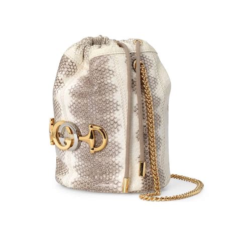 gucci zumi snakeskin mini bucket bag|GUCCI Snakeskin Mini Zumi Bucket Bag Grey .